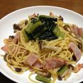 G☆Ponchi's cooksnap of when they made シャキッ! 野沢菜の和風パスタ♪♪.