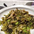 ぷるワン's cooksnap of when they made ソラマメと豚肉の高菜炒め.