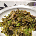 ぷるワン's cooksnap of when they made ソラマメと豚肉の高菜炒め.