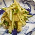 Haru Haru's cooksnap of when they made 焼きナスときゅうりの胡麻ドレッシング和え.
