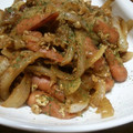犬Gyami's cooksnap of when they made ご飯が進む‼簡単ソーセージと玉ねぎ炒め♪.