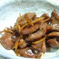 myukitty's cooksnap of when they made 砂肝の甘辛炒め.