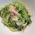 daikanon's cooksnap of when they made 水菜とササミのポン酢和え.