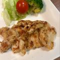 studio a'25's cooksnap of when they made 鶏むね肉のハニーマヨマスタード焼き♡.