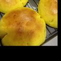 美都基's cooksnap of when they made HBで　気分はハロウィンかぼちゃパン.