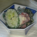 coppeco's cooksnap of when they made たこ・きゅうり・わかめ✽梅マヨ辛子和え✽.