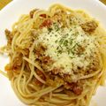 ブランディ's cooksnap of when they made 鶏レバーとセロリのトマトソーススパゲティ.
