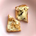悠LOVE航's cooksnap of when they made トースト☆食べやすい切り方.