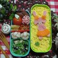 ８児のママきよっぺ's cooksnap of when they made キャラ弁☆ひょっこりうさぎちゃん☆.