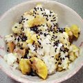 Akarin♪'s cooksnap of when they made はなまるレシピ＊栗ごはん.