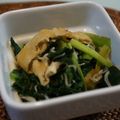メッシ☆メッシ's cooksnap of when they made 残った柚子胡椒醤油で☆小松菜と油揚げ炒め.