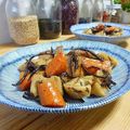 母ちゃん☆'s cooksnap of when they made ひじきの根菜と厚揚げ煮.