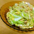 N家の家事担当's cooksnap of when they made 超簡単☆キャベツと鮭の卵とじ.