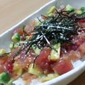 ねもしま's cooksnap of when they made 簡単☆アボカドまぐろ丼.
