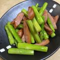 yk_nomu's cooksnap of when they made クレソルだけ★アスパラとウインナー炒め.