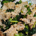 伊崎イオン's cooksnap of when they made ほうれん草と豚肉の炒め物.