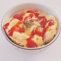 スチニャン's cooksnap of when they made 卵1個★レンジで作るトマトチーズオムレツ.