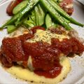 バニラとソラ's cooksnap of when they made ハンバーグに！チーズソース♪.
