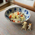キンプリ's cooksnap of when they made さつまいもと人参の白和え.