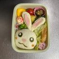 Chaaa_room's cooksnap of when they made キャラ弁＊ウキウキうさぎ♪＊.