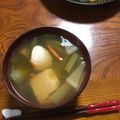 Ruriluru's cooksnap of when they made 手間なし！ めんつゆでお吸い物.