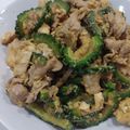 mrclover's cooksnap of when they made 旨い！ゴーヤチャンプル.