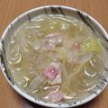 ともhaha's cooksnap of when they made 白菜とベーコンと春雨のスープ.