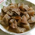 DHL's cooksnap of when they made こんにゃくと牛スジ肉の味噌煮込み.
