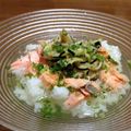G☆Ponchi's cooksnap of when they made 茄子と鮭の冷や汁.