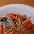 ぽぽぽぽぽてち's cooksnap of when they made 簡単：秋刀魚の野菜ポン酢がけ.