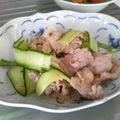 natoline's cooksnap of when they made ★夏に簡単★豚とキュウリの冷しゃぶ風.