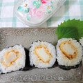 夢夢555's cooksnap of when they made 冷凍食品使用で超簡単天むす.
