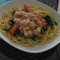 ししとうしっとう's cooksnap of when they made 水菜とツナマヨの和風パスタ.