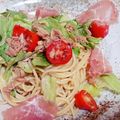 kogepanman's cooksnap of when they made イタリアンドレッシングDeサラダパスタ♪.