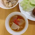 mantacarp's cooksnap of when they made ふんわりオリーブ♪トマトと大根のスープ.
