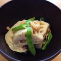ちーぬさ's cooksnap of when they made 塩麹さんｄｅ干しエビとレンコンの旨煮.