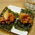 もりはん's cooksnap of when they made 納豆キムチのおつまみのり巻き.