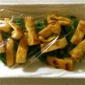 はねｻﾏ's cooksnap of when they made 水菜とカリカリお揚げさんのさっぱりサラダ.