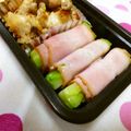 びんび❤'s cooksnap of when they made ブロッコリーの茎でベーコン巻き◎.