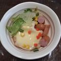 水色よっしー's cooksnap of when they made ウインナーで♥食べるパンスープ♬.