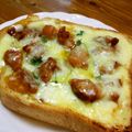 月見なっとう's cooksnap of when they made テリヤキトースト.