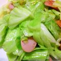 月見なっとう's cooksnap of when they made キャベツウインナー炒め.