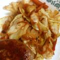 干物女の子's cooksnap of when they made ♡チーズインウインナー入り野菜炒め♡.