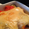 naorii's cooksnap of when they made ＊冷凍トマトと餃子の皮で♪ラザニア風＊.