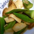 mayupotato's cooksnap of when they made オクラとエリンギのにんにく醤油炒め.