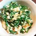 BYU's cooksnap of when they made 簡単！ルッコラの白和え.