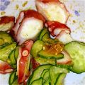 まんたろん's cooksnap of when they made 梅味！たこときゅうりの酢の物.