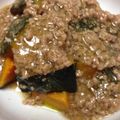 O凸O's cooksnap of when they made かぼちゃの鶏そぼろあんかけ.