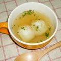 ちー（・＿・）'s cooksnap of when they made 簡単春雨スープ◇水餃子入り.