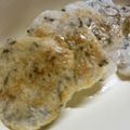 tamamiya55's cooksnap of when they made モッチモチ♪蓮根と長いもの磯辺焼き☆.